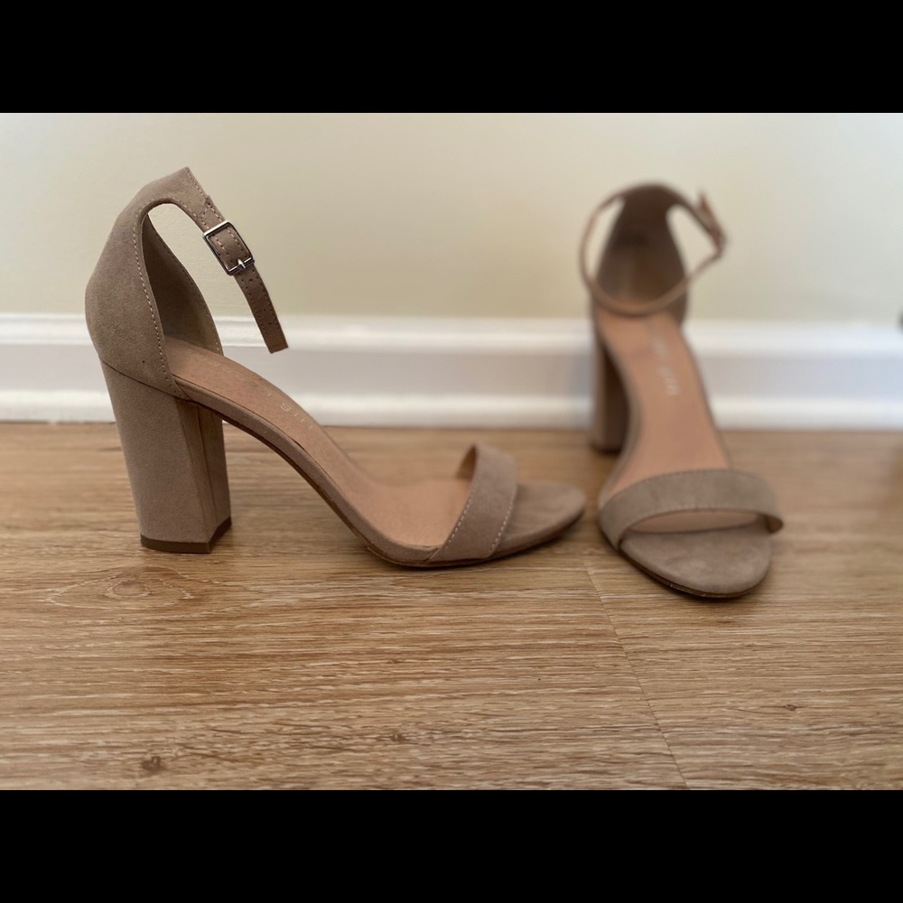 Madden Girl Nude (Tan) Heel Sandal Size 6.5